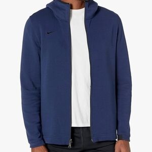 Nike Dry Showtime Fleece Blue Full-Zip Hoodie - XL